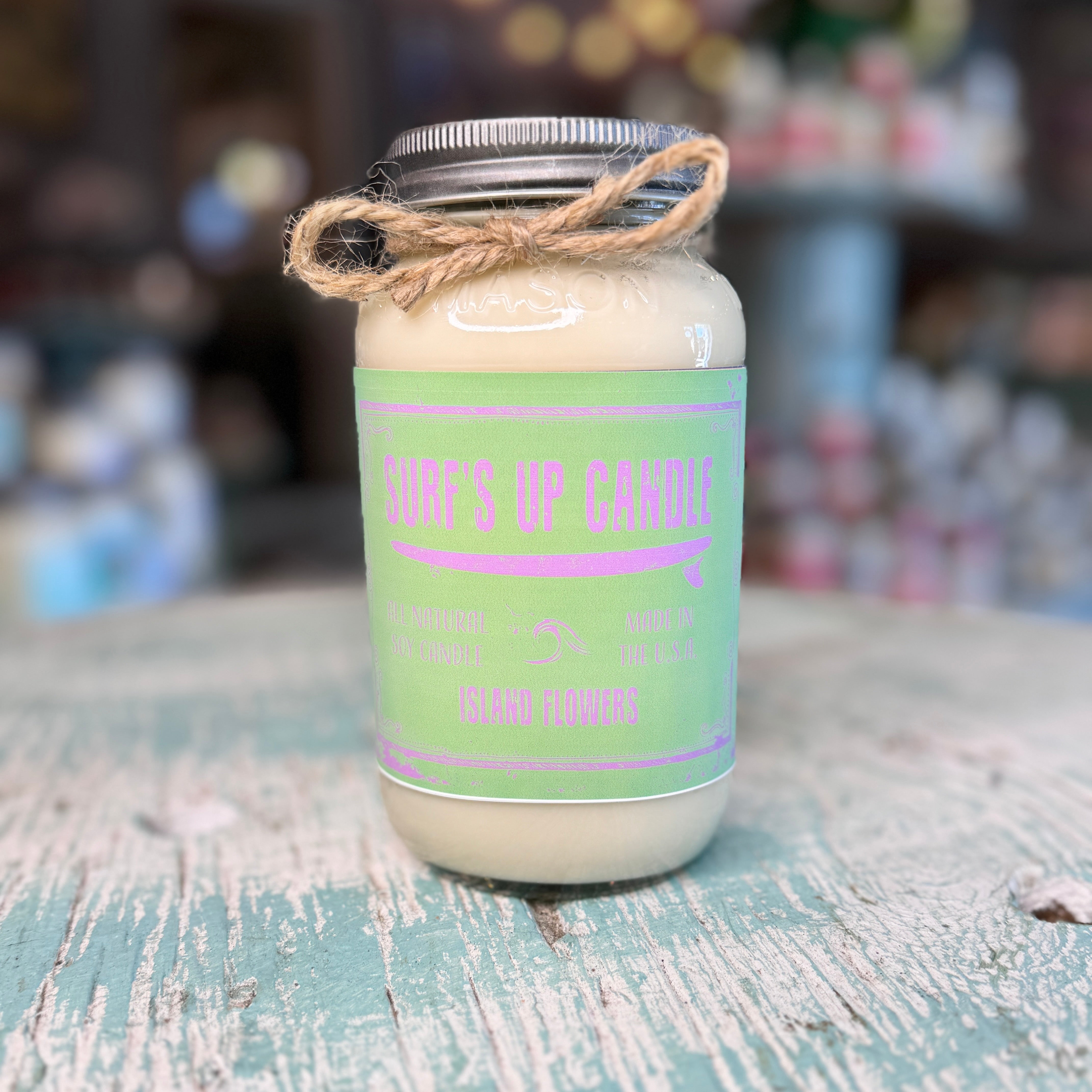 Island Flowers Mason Jar Candle - Original Collection