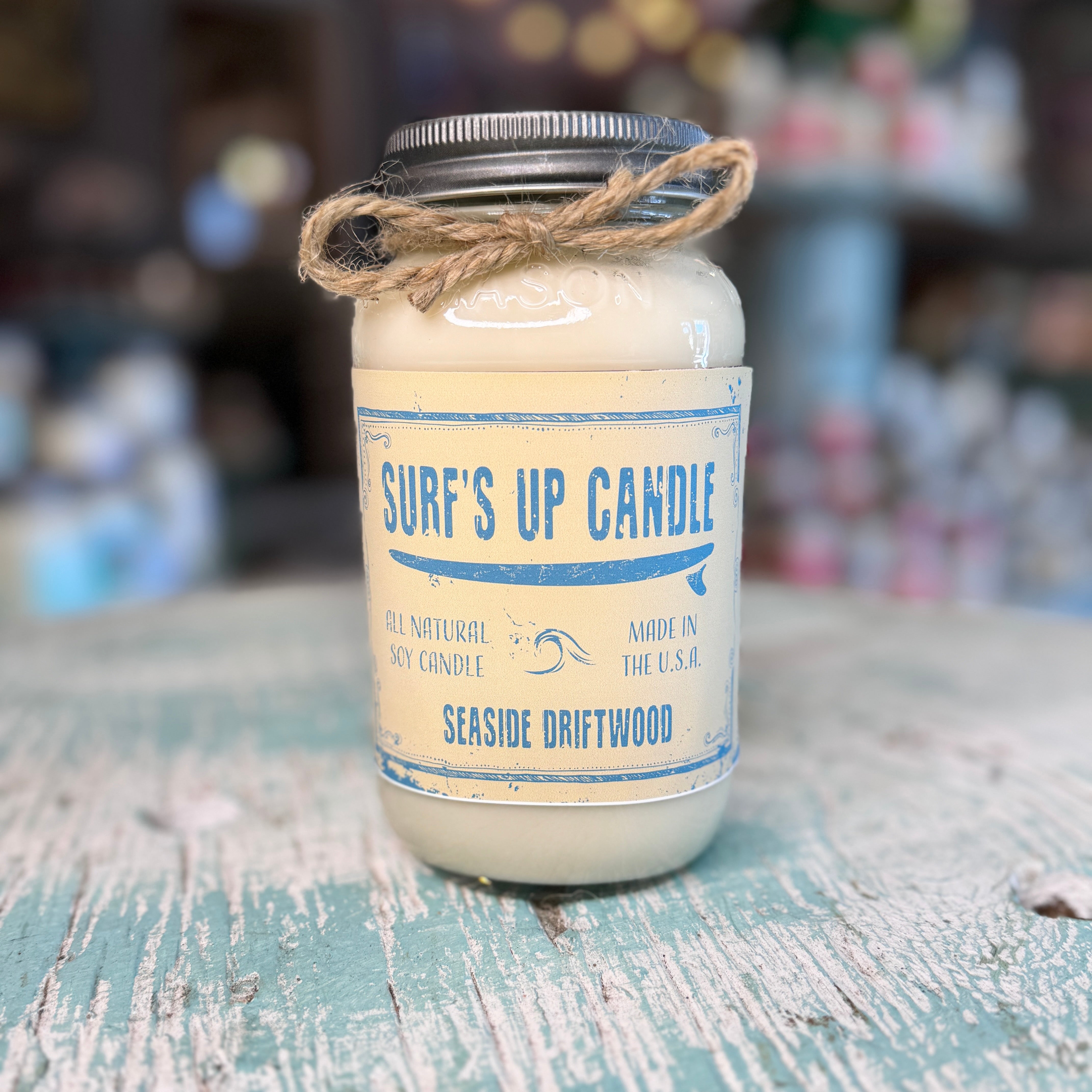 Seaside Driftwood Mason Jar Candle - Original Collection