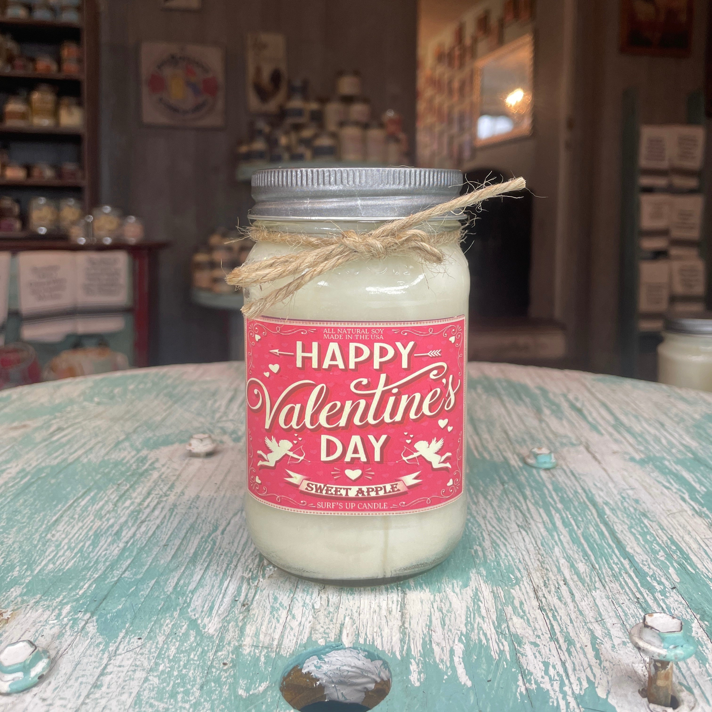 Happy Valentine's Mason Jar Candle Trio -  Valentine's Day Collection