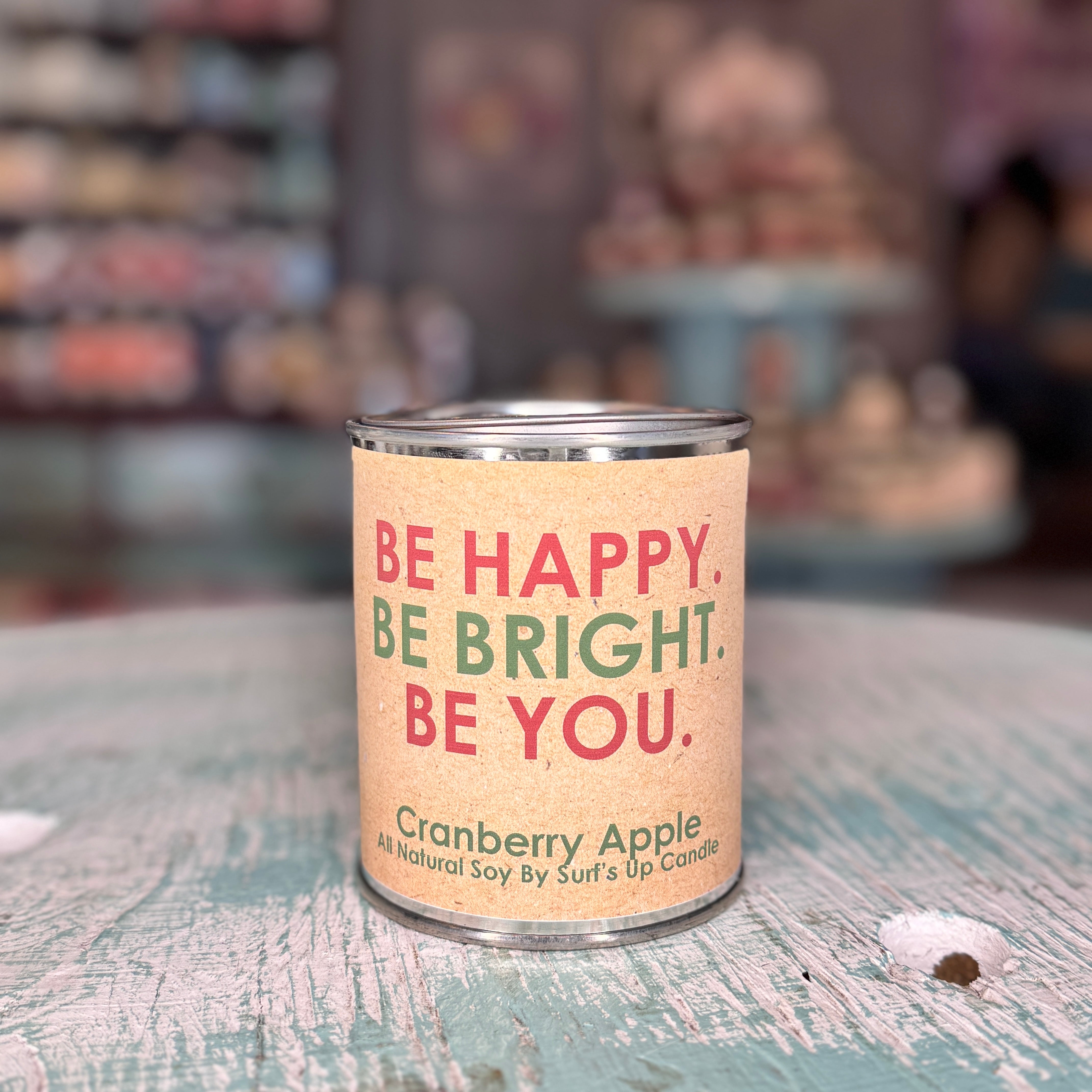 Holiday Cheer Pint - Be Happy Be Bright Be You - Cranberry Apple