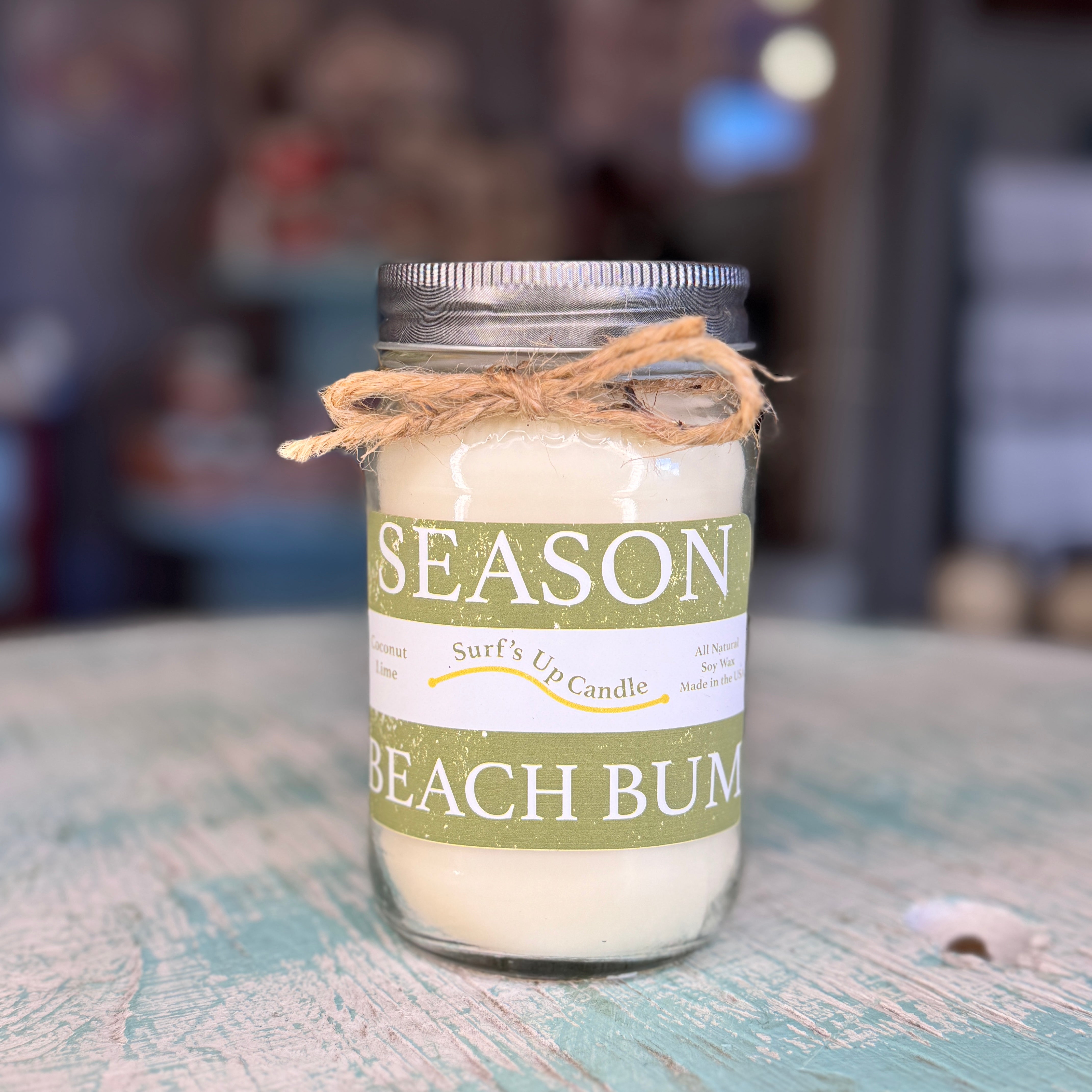 Coconut Lime Mason Jar Candle - Beach Badge Collection