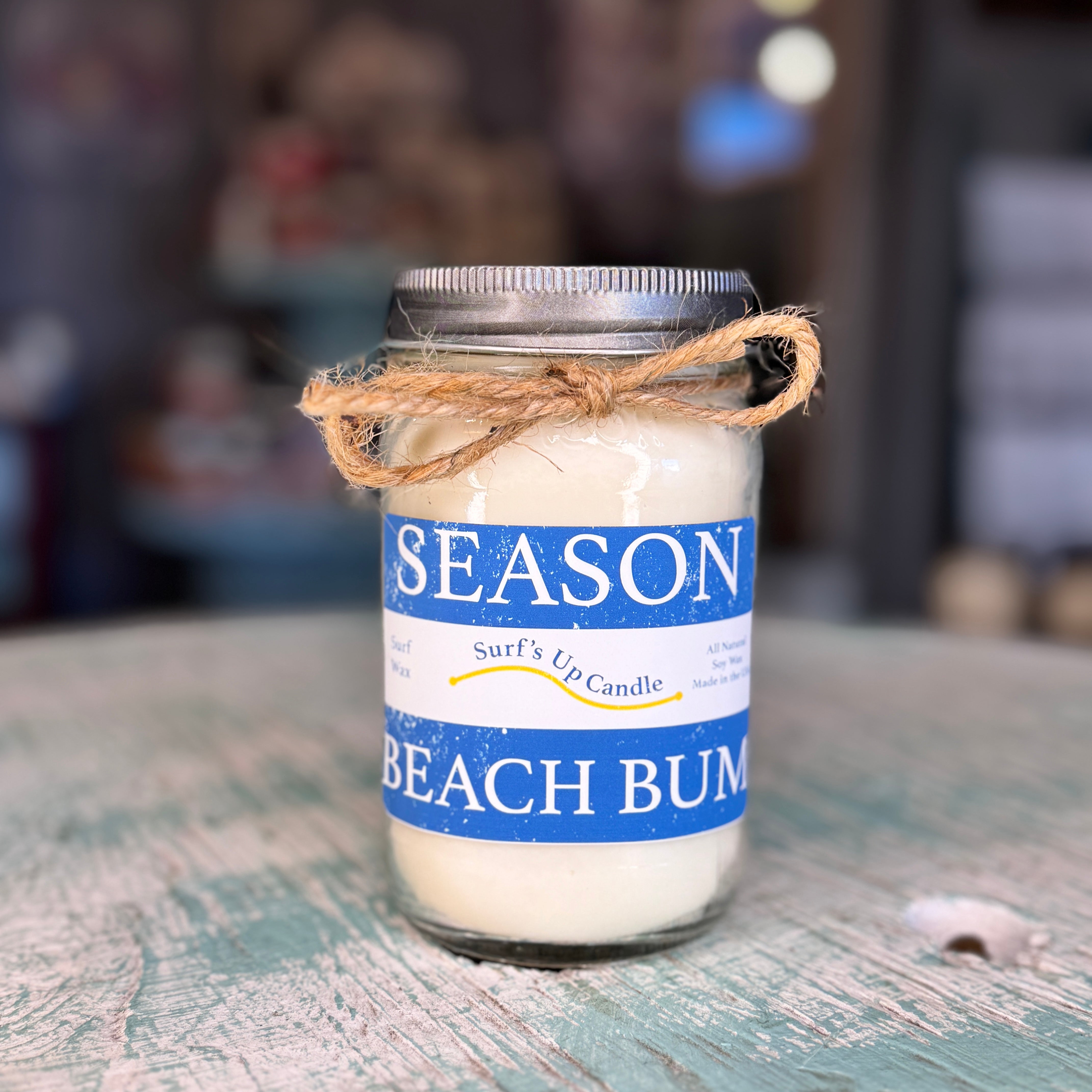 Surf Wax Mason Jar Candle - Beach Badge Collection