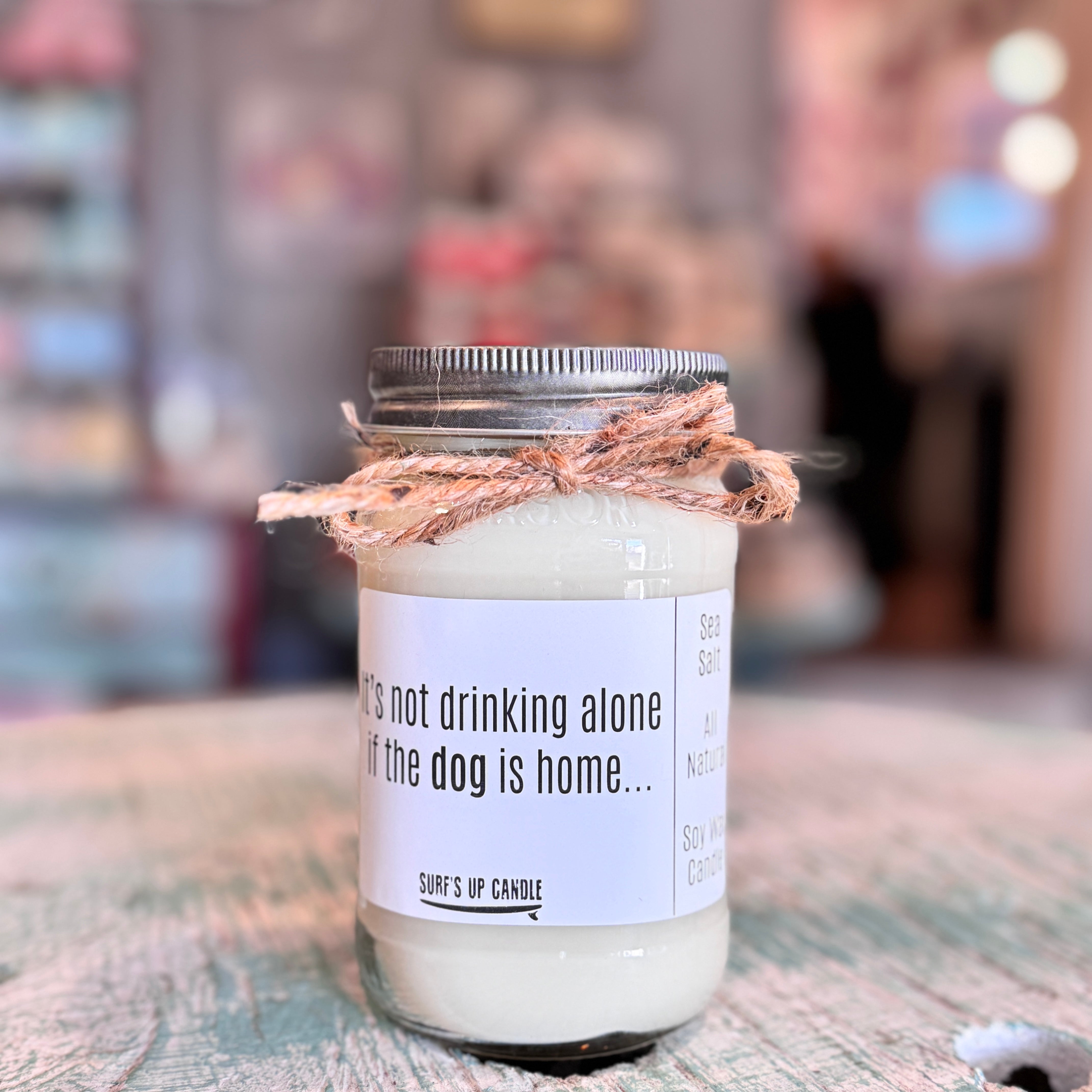 Sea Salt Mason Jar Candle - Wacky Wicks Collections