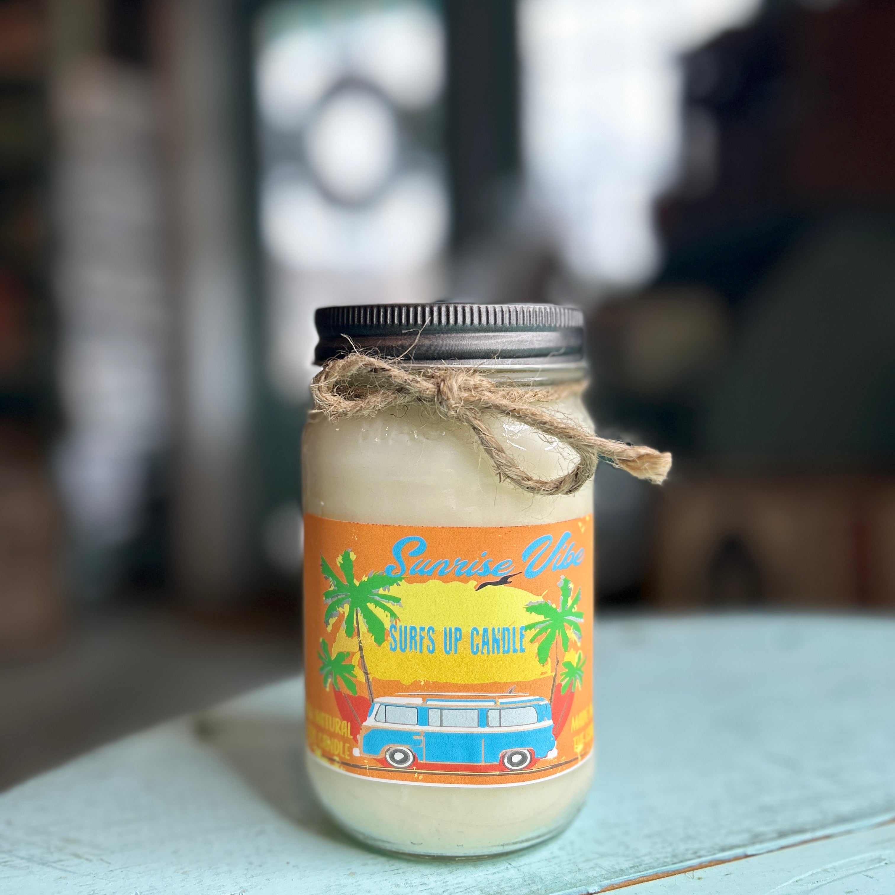 Sunrise Vibe Mason Jar Candle - Vintage Collection