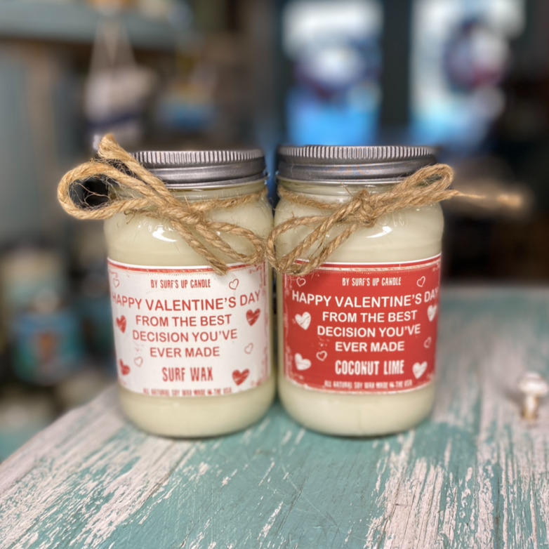 Best Decision Mason Jar Candle - Valentine Collection