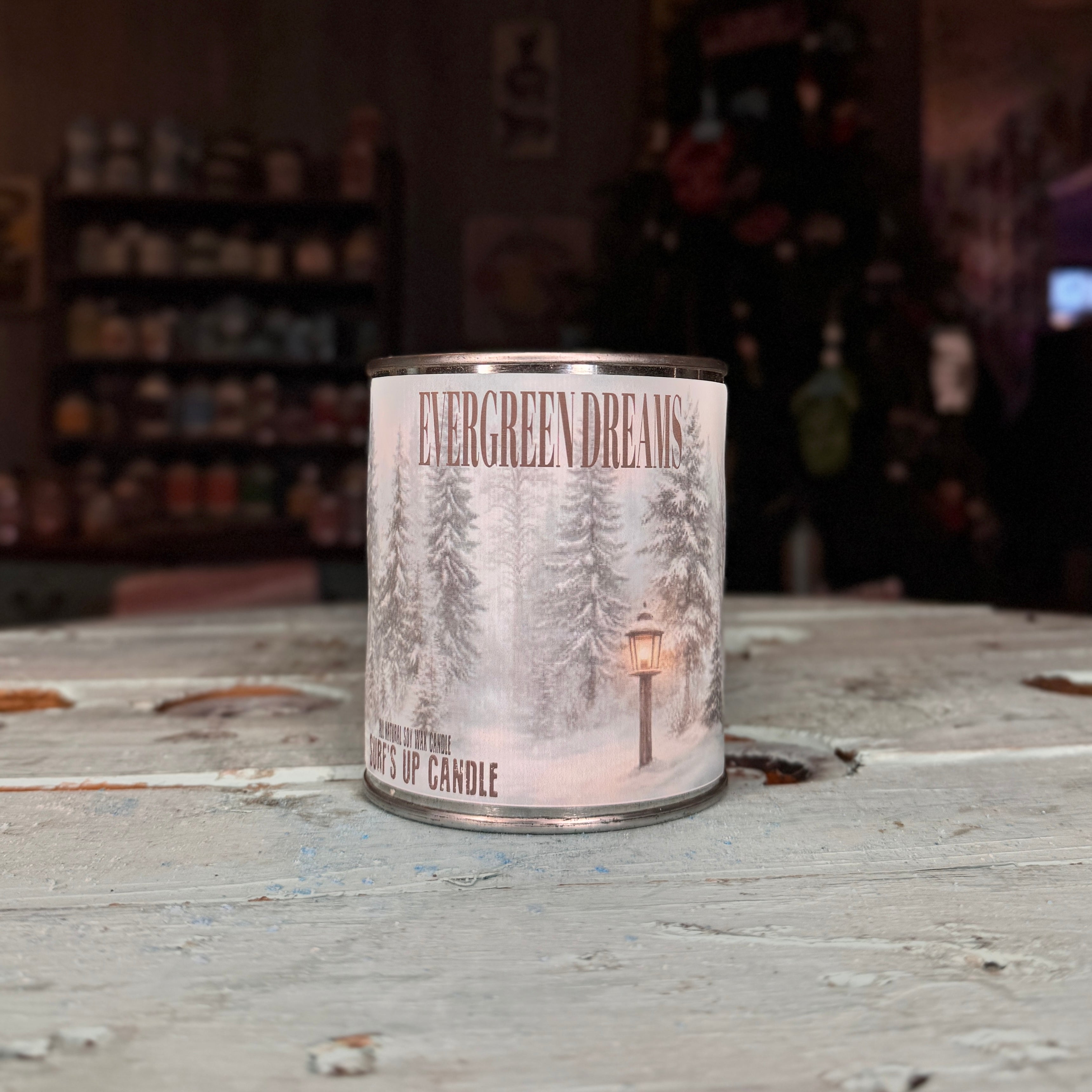 Evergreen Dream Paint Can Candle - Vintage Collection Sidewalk Sale