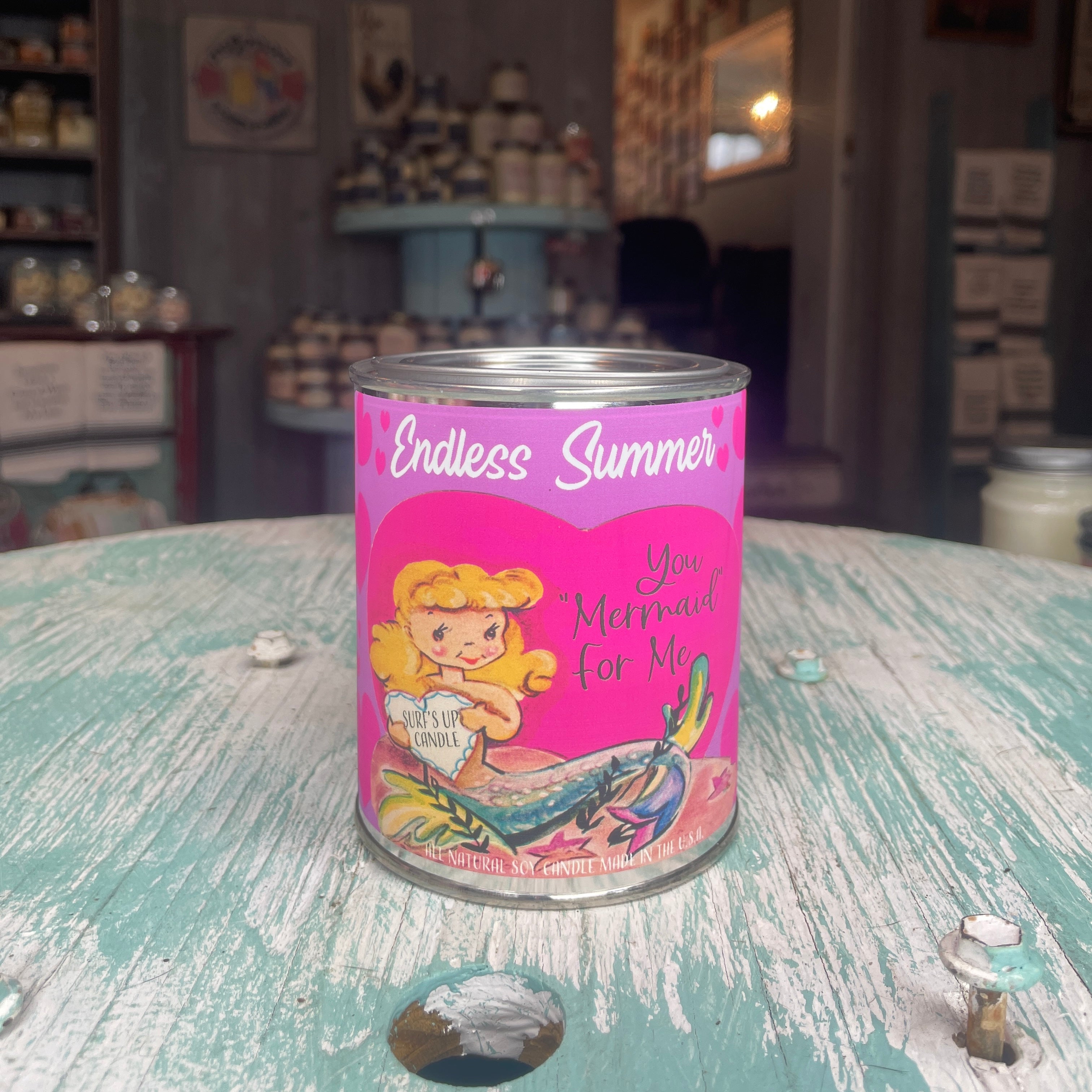 Mermaid Endless Summer Paint Can Candle - Valentine's Day Collection