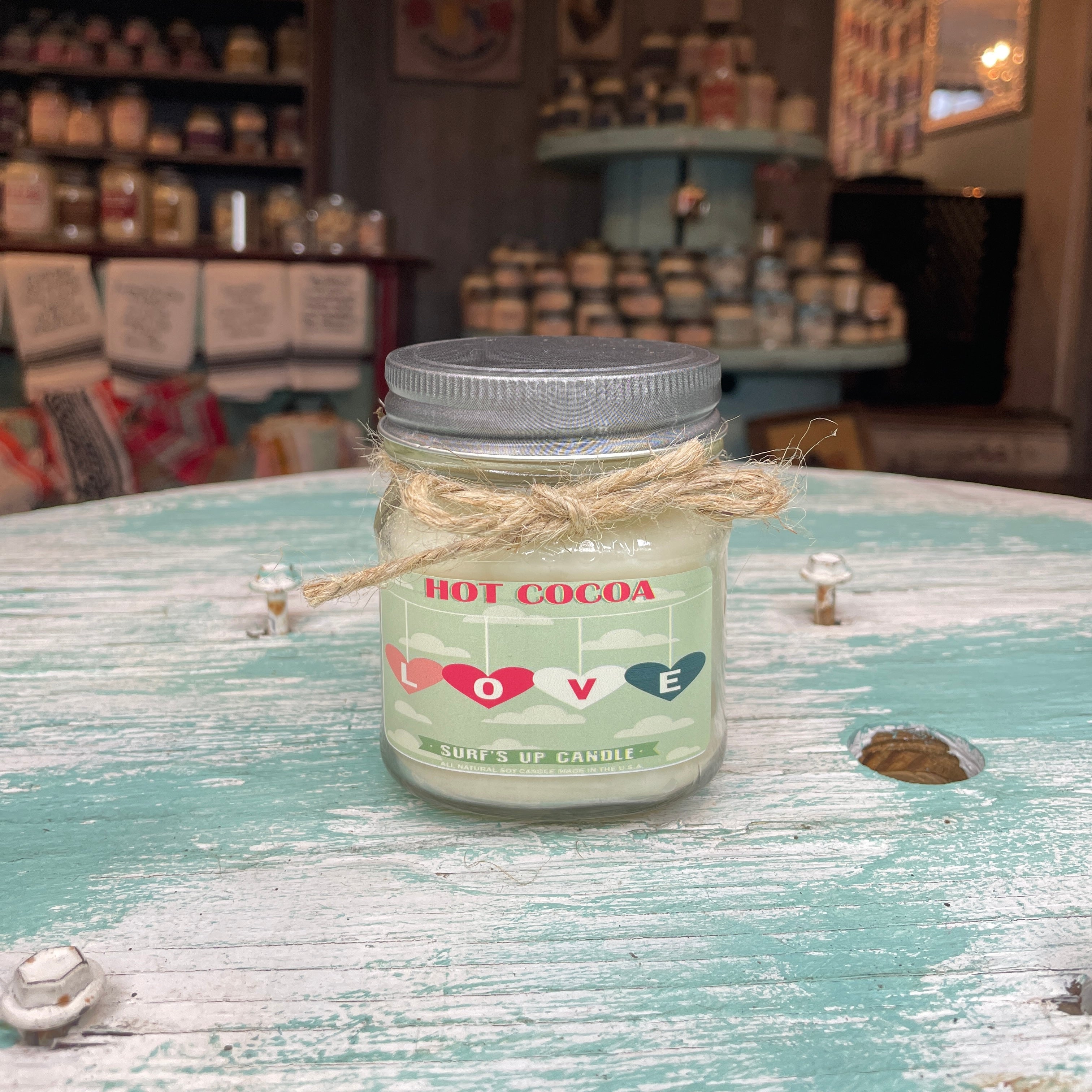 Hot Cocoa Mason Jar Candle - Valentine's Day Collection