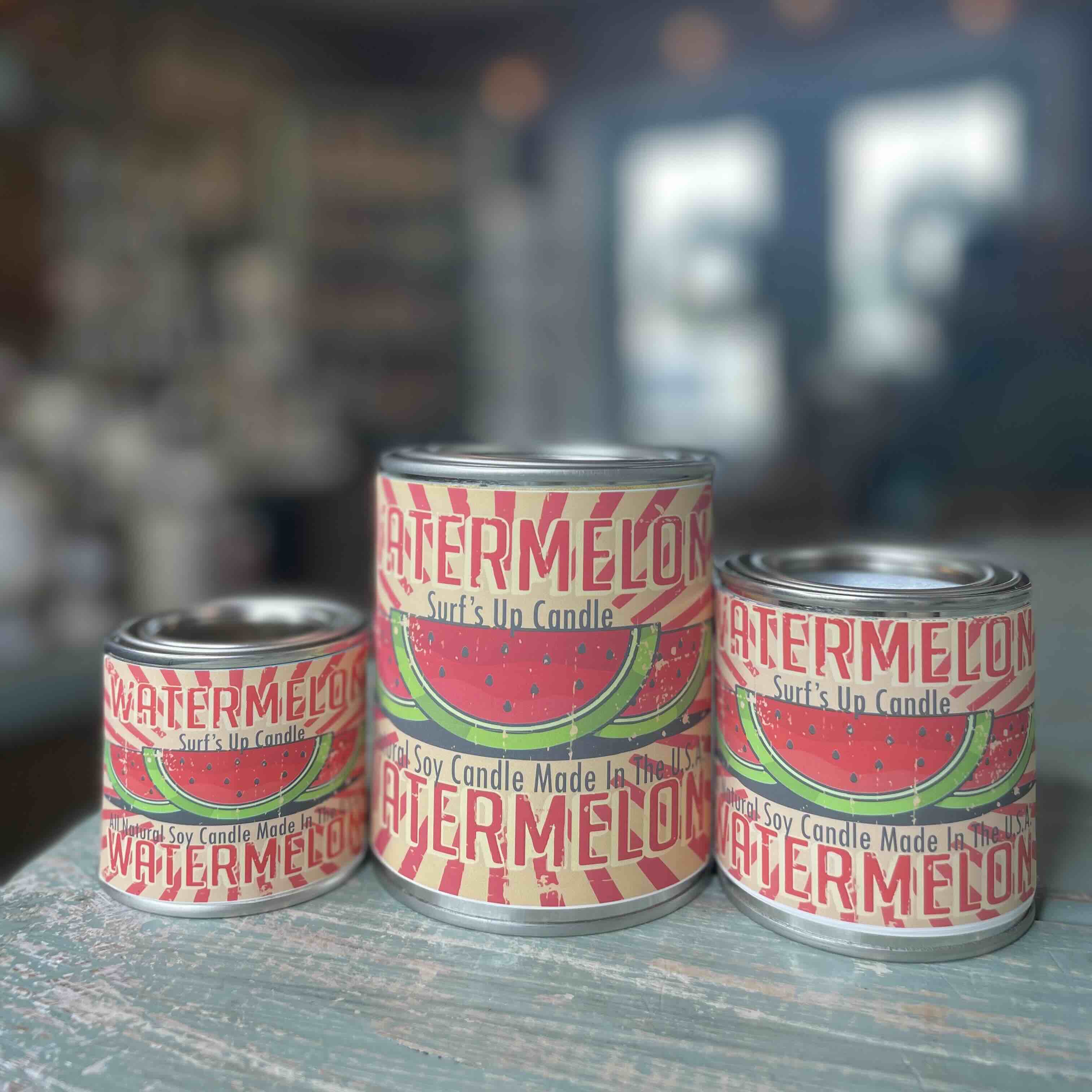 Watermelon Paint Can Candle - Vintage Collection