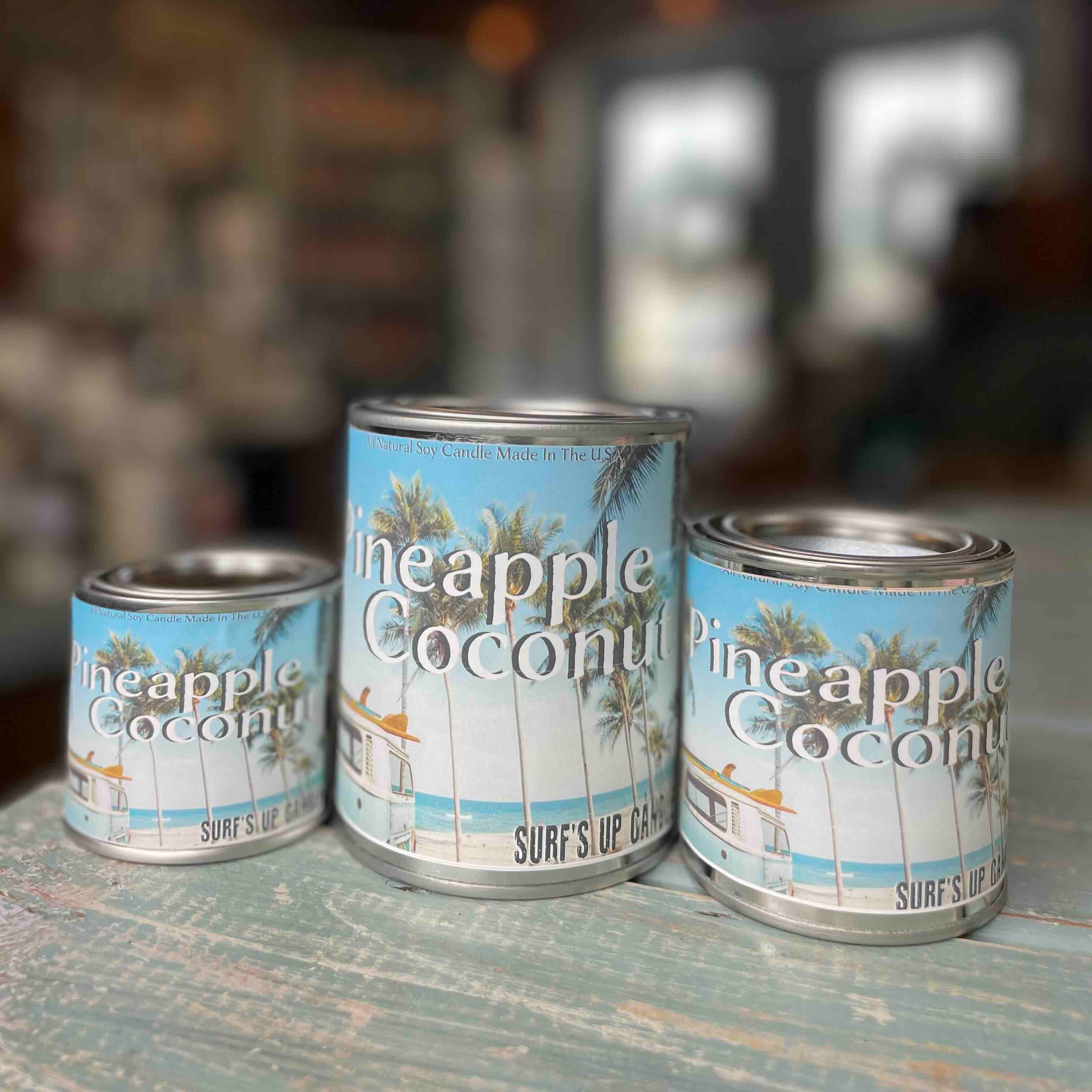 Pineapple Coconut Paint Can Candle - Vintage Collection