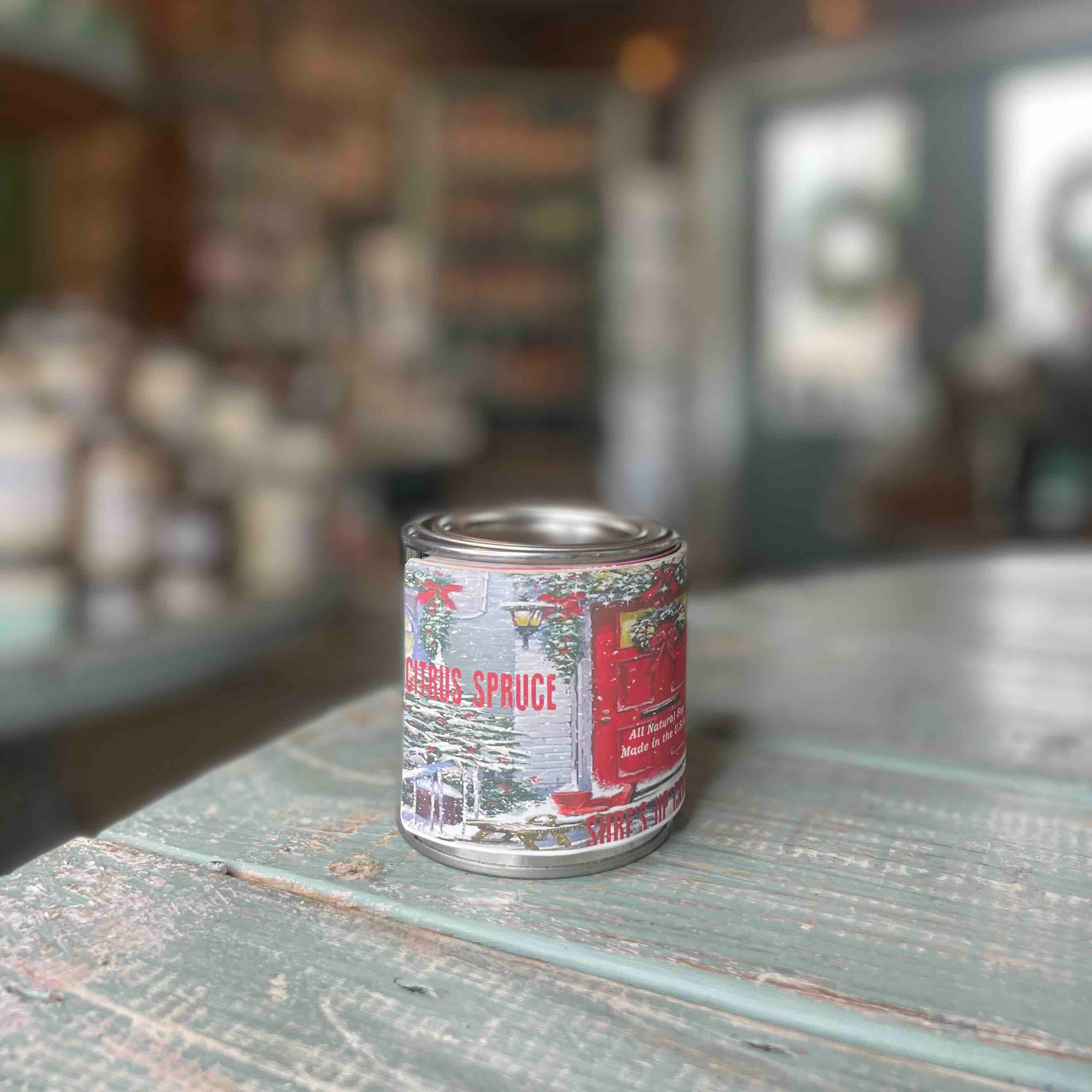 Citrus Spruce Paint Can Candle - Vintage Collection