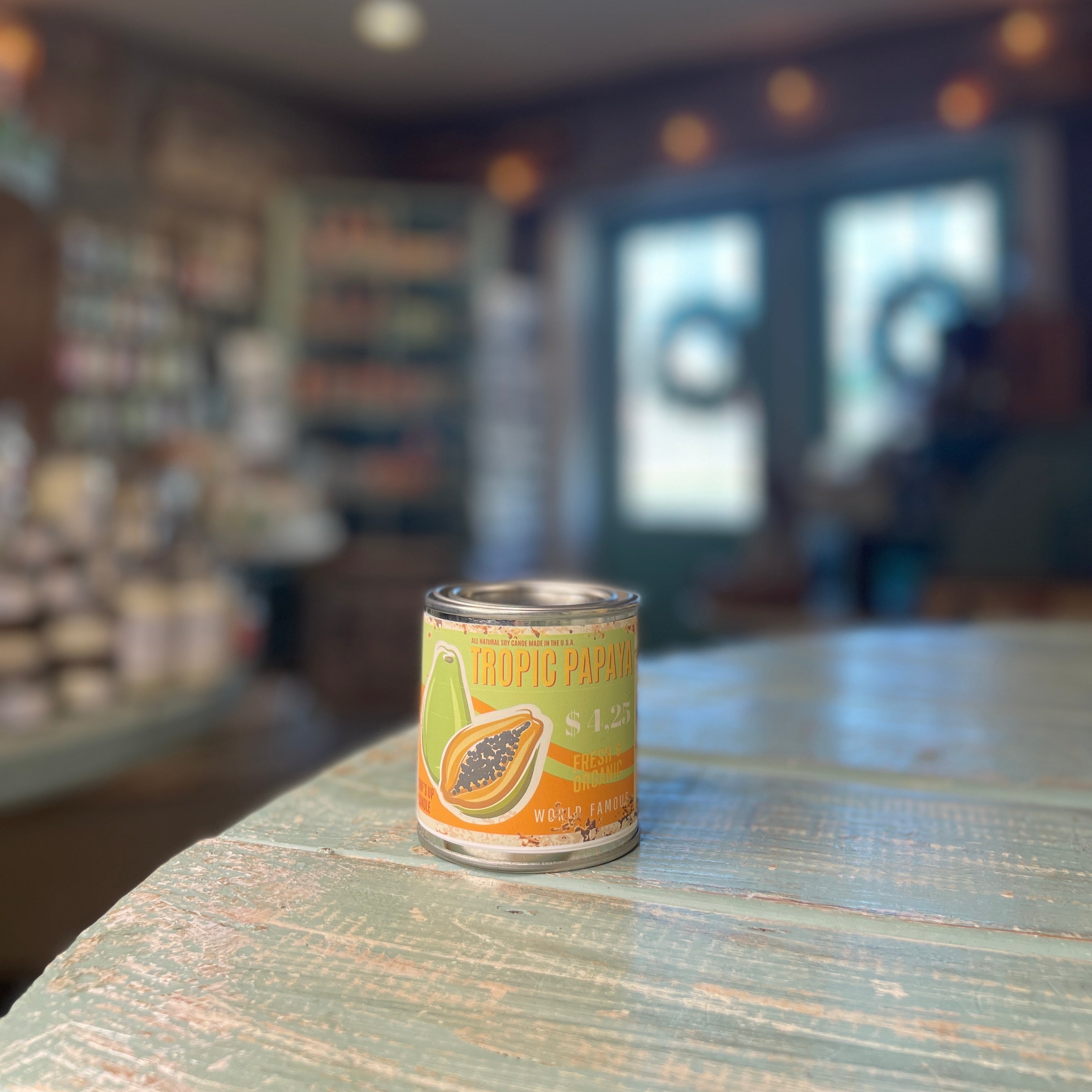 Tropic Papaya Paint Can Candle - Vintage Collection