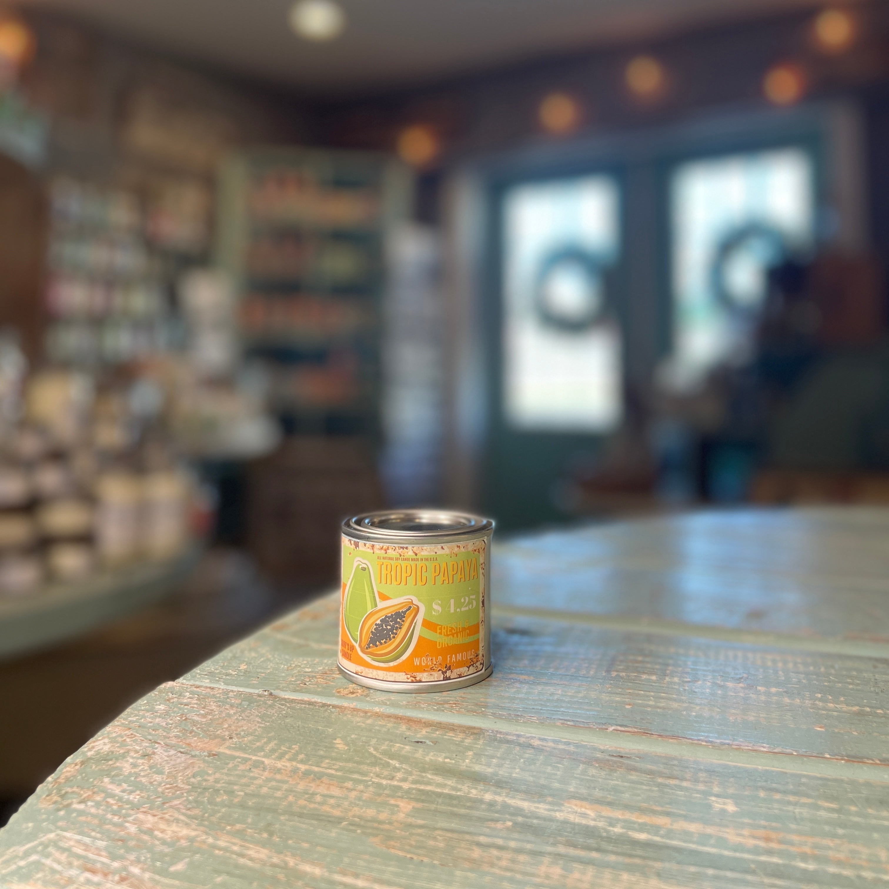 Tropic Papaya Paint Can Candle - Vintage Collection