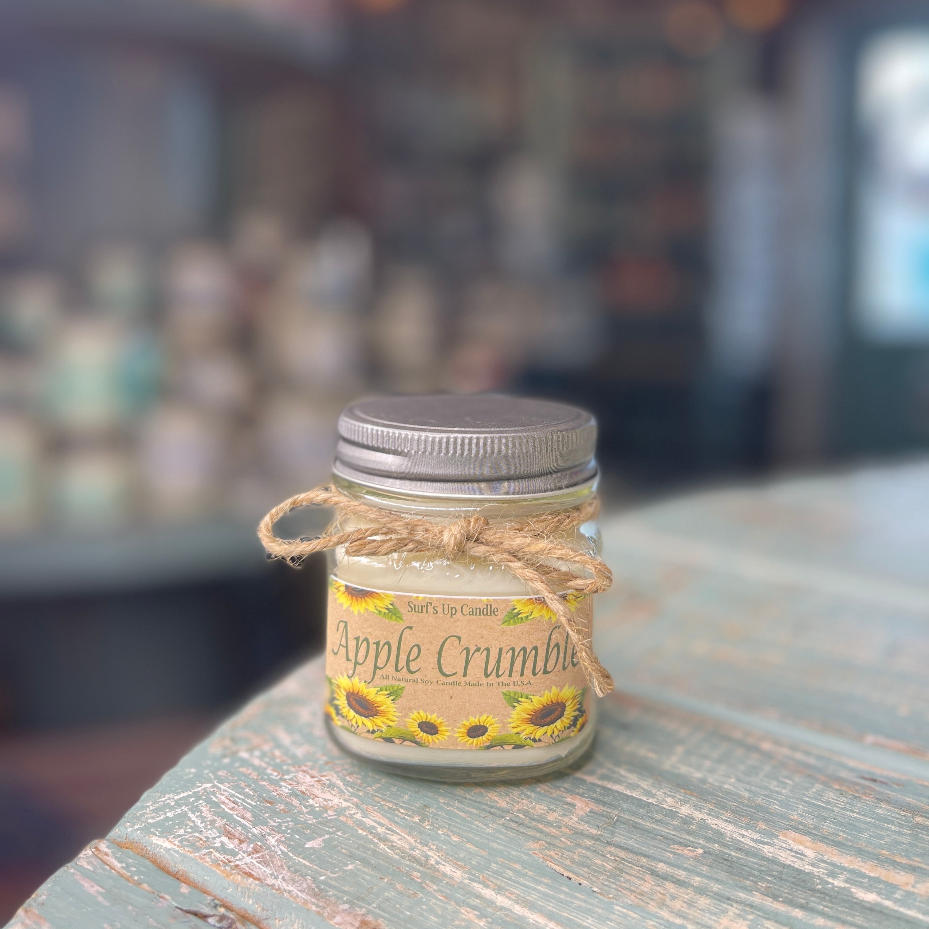 Apple Crumble Mason Jar Candle - Fall Collection