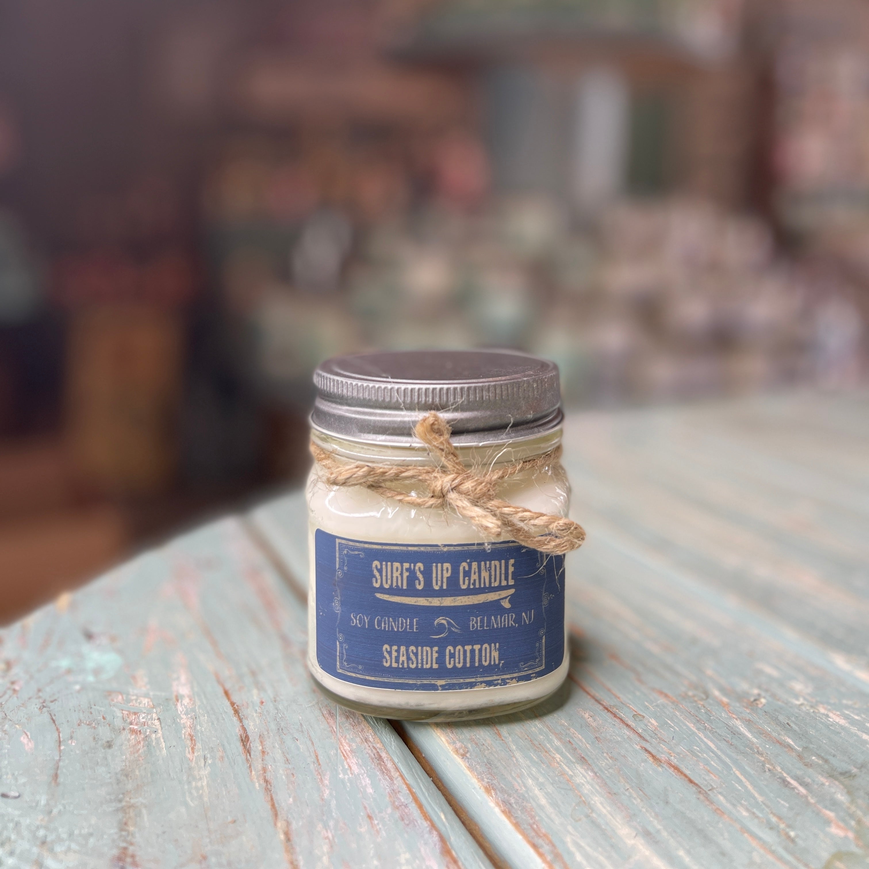 Seaside Cotton Mason Jar Candle - Original Collection