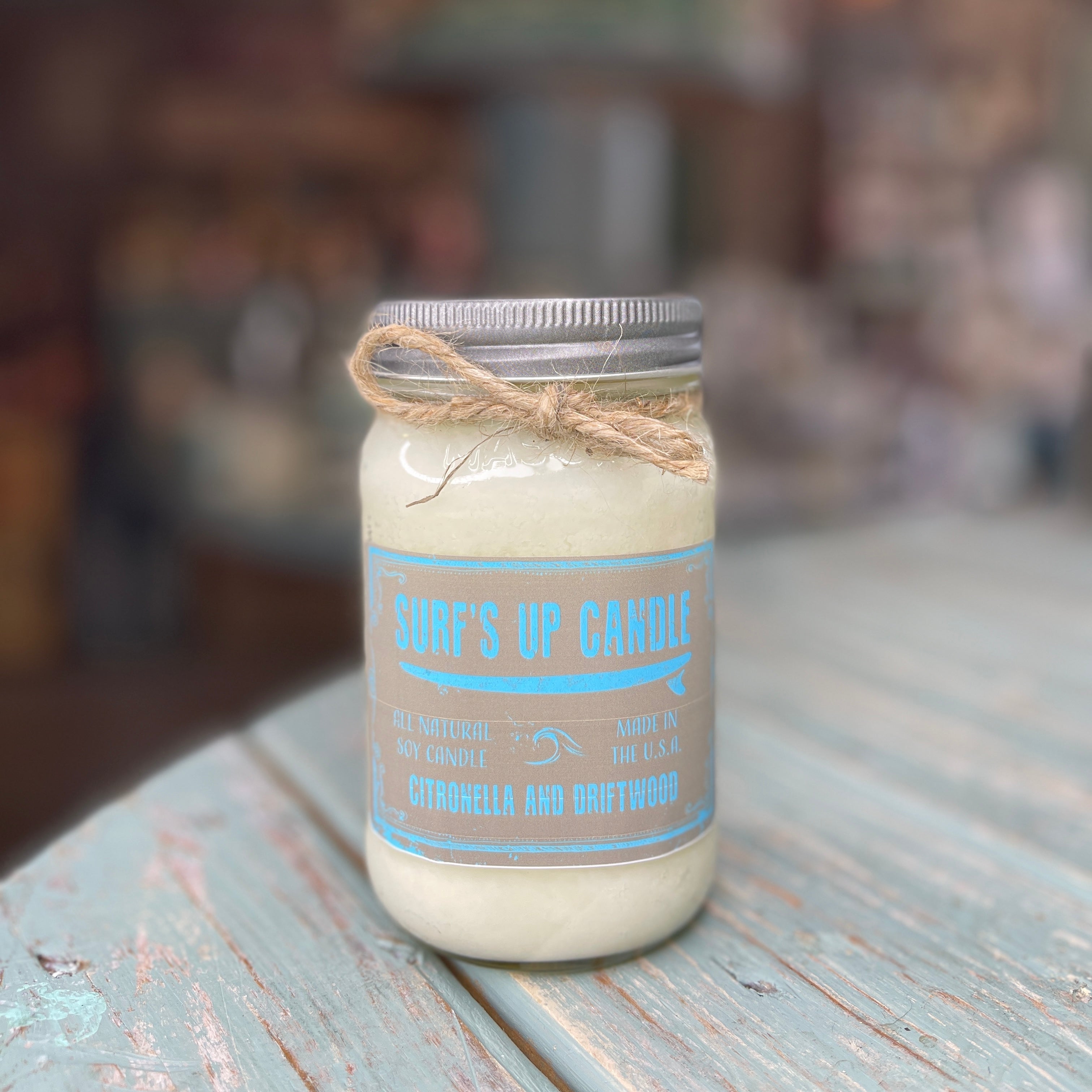 Citronella & Driftwood Mason Jar Candle - Original Collection