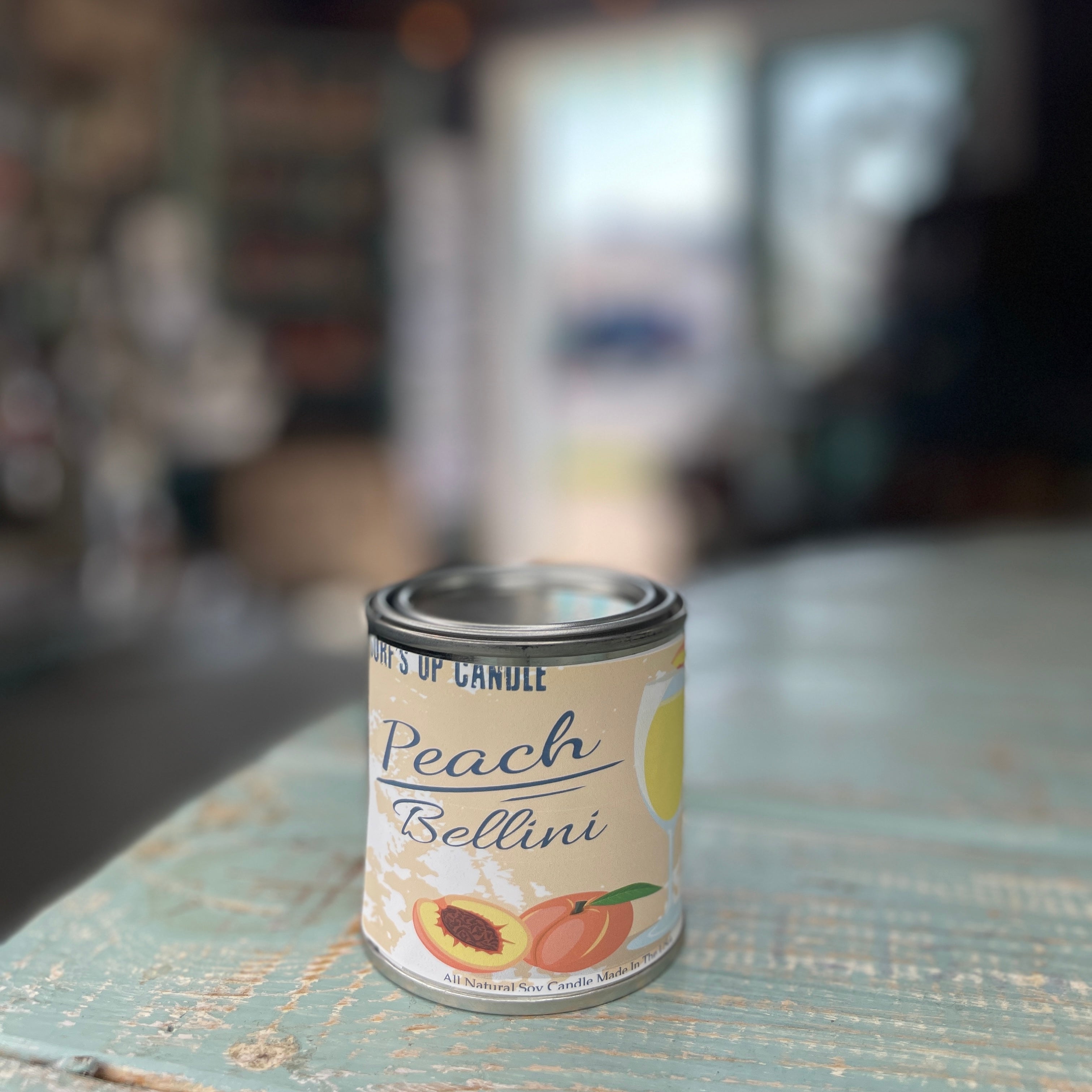 Peach Bellini Paint Can Candle - Vintage Collection