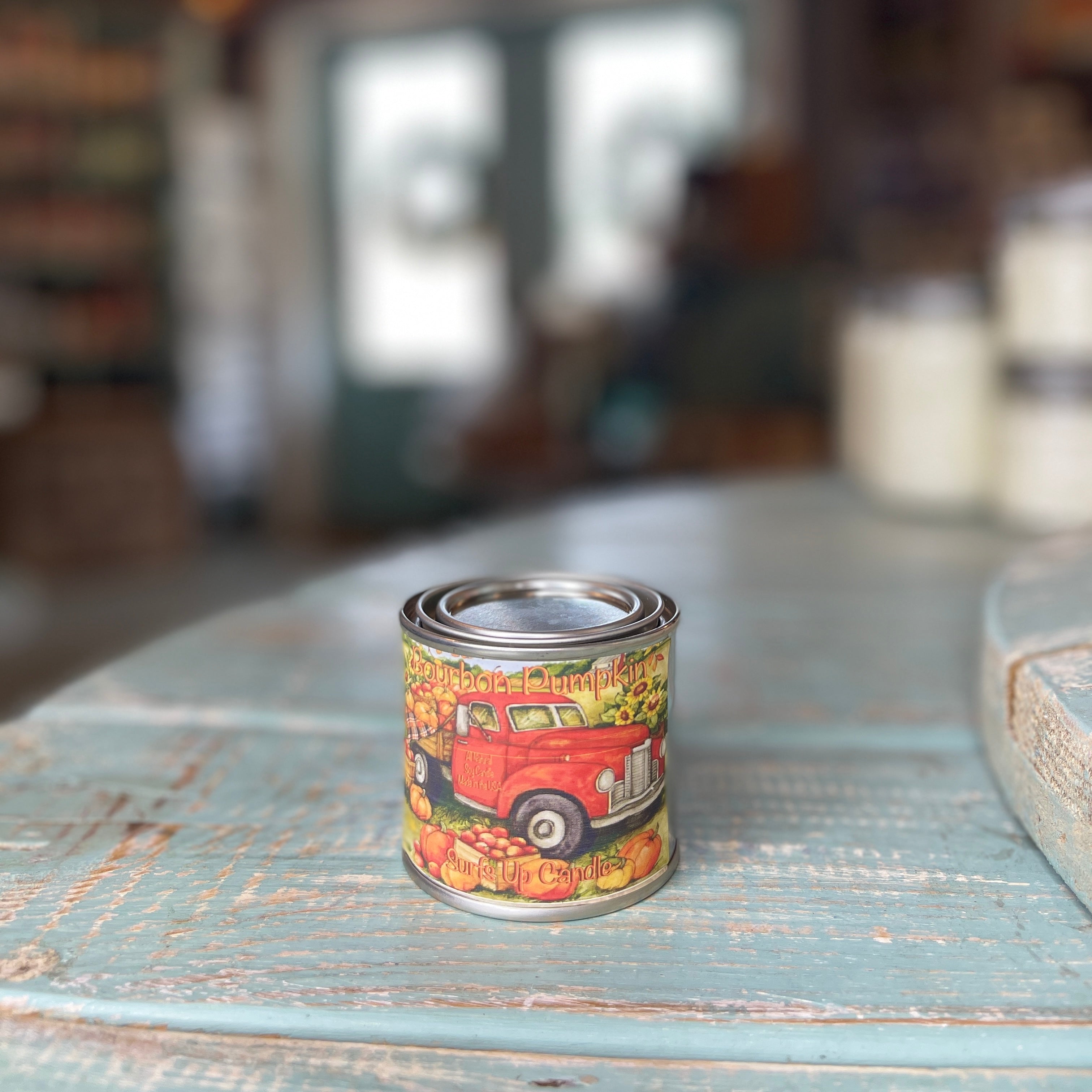 Bourbon Pumpkin Paint Can Candle - Vintage Collection