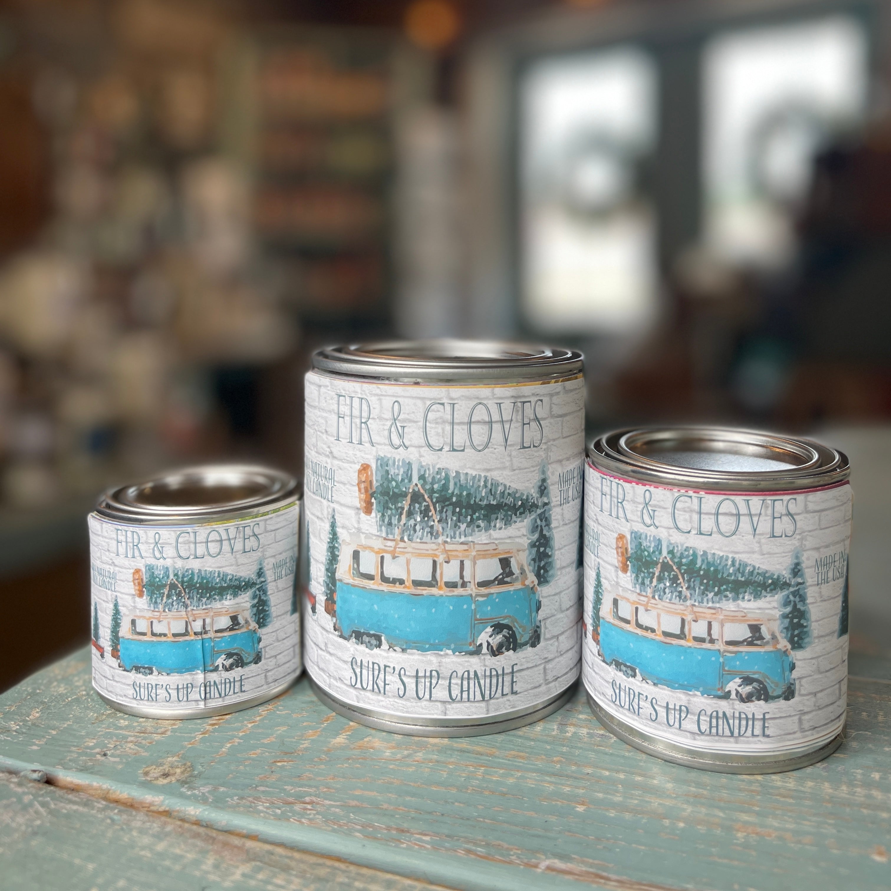 Fir & Cloves Paint Can Candle - Vintage Collection