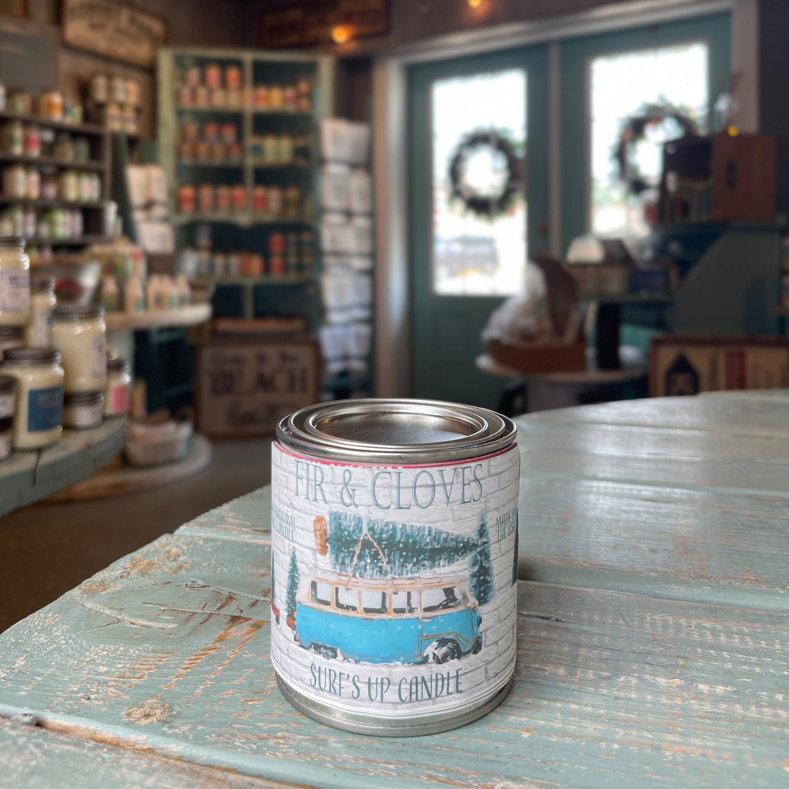 Fir & Cloves Paint Can Candle - Vintage Collection