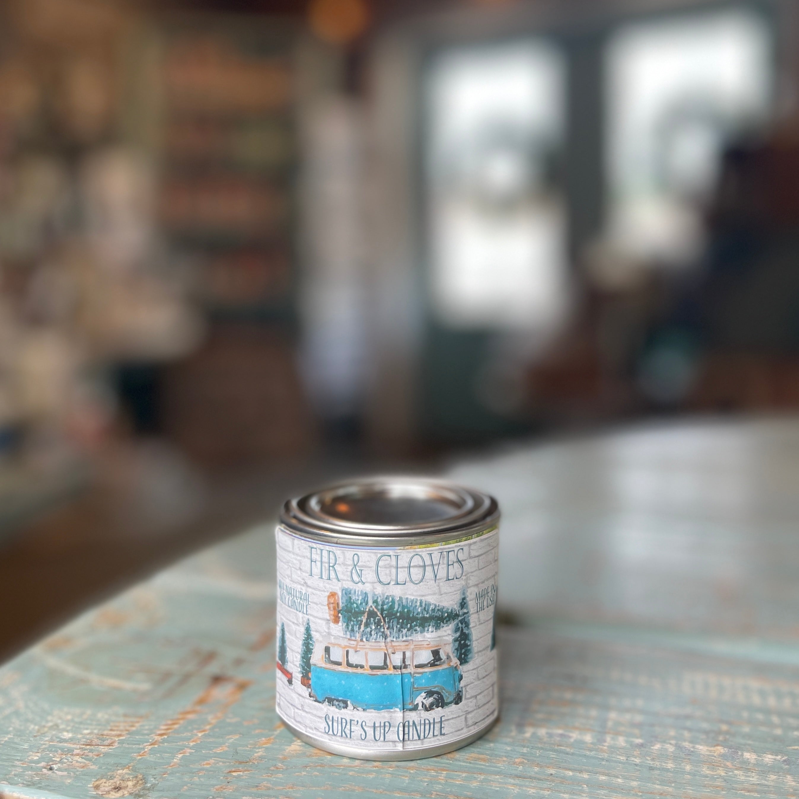 Fir & Cloves Paint Can Candle - Vintage Collection