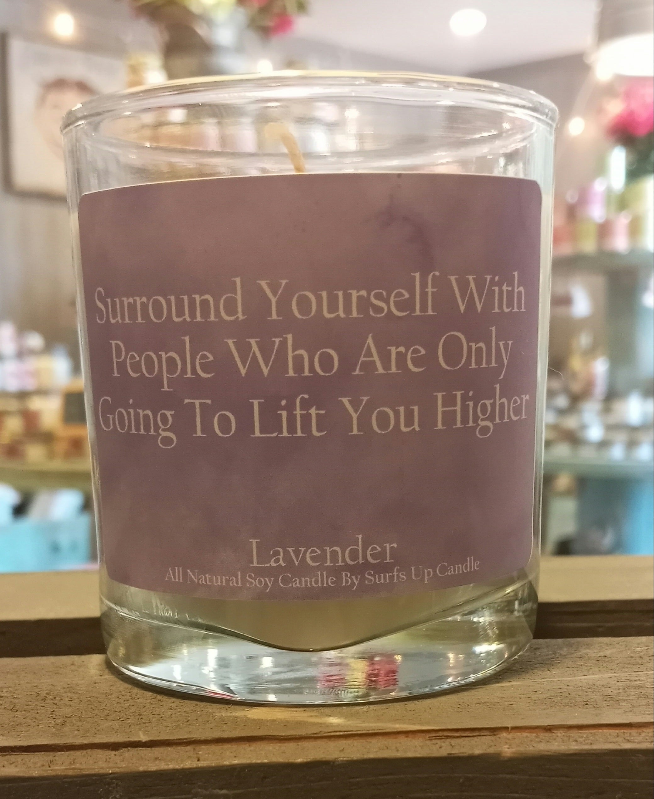 Sidewalk Sale Inspirational Candles - Surround Yourself - Lavender