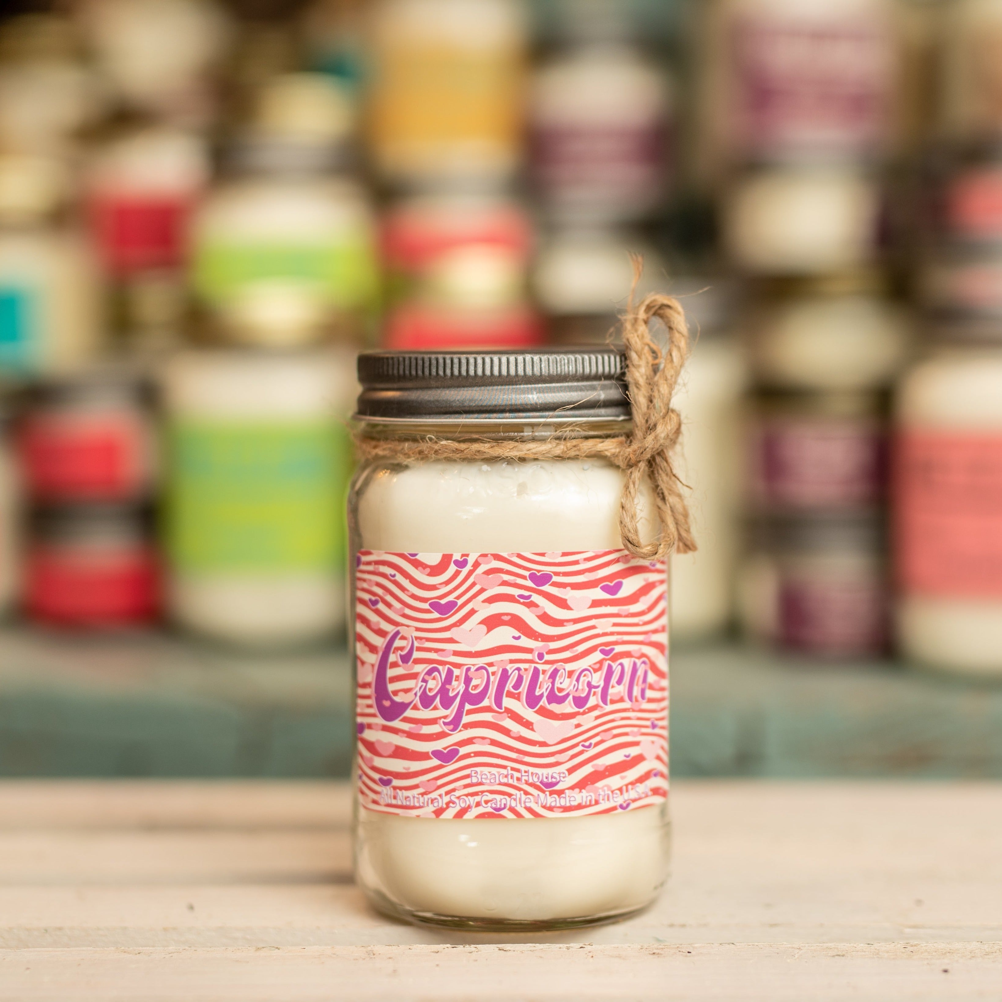 Vintage Capricorn Beach House Mason Jar - Zodiac Collection