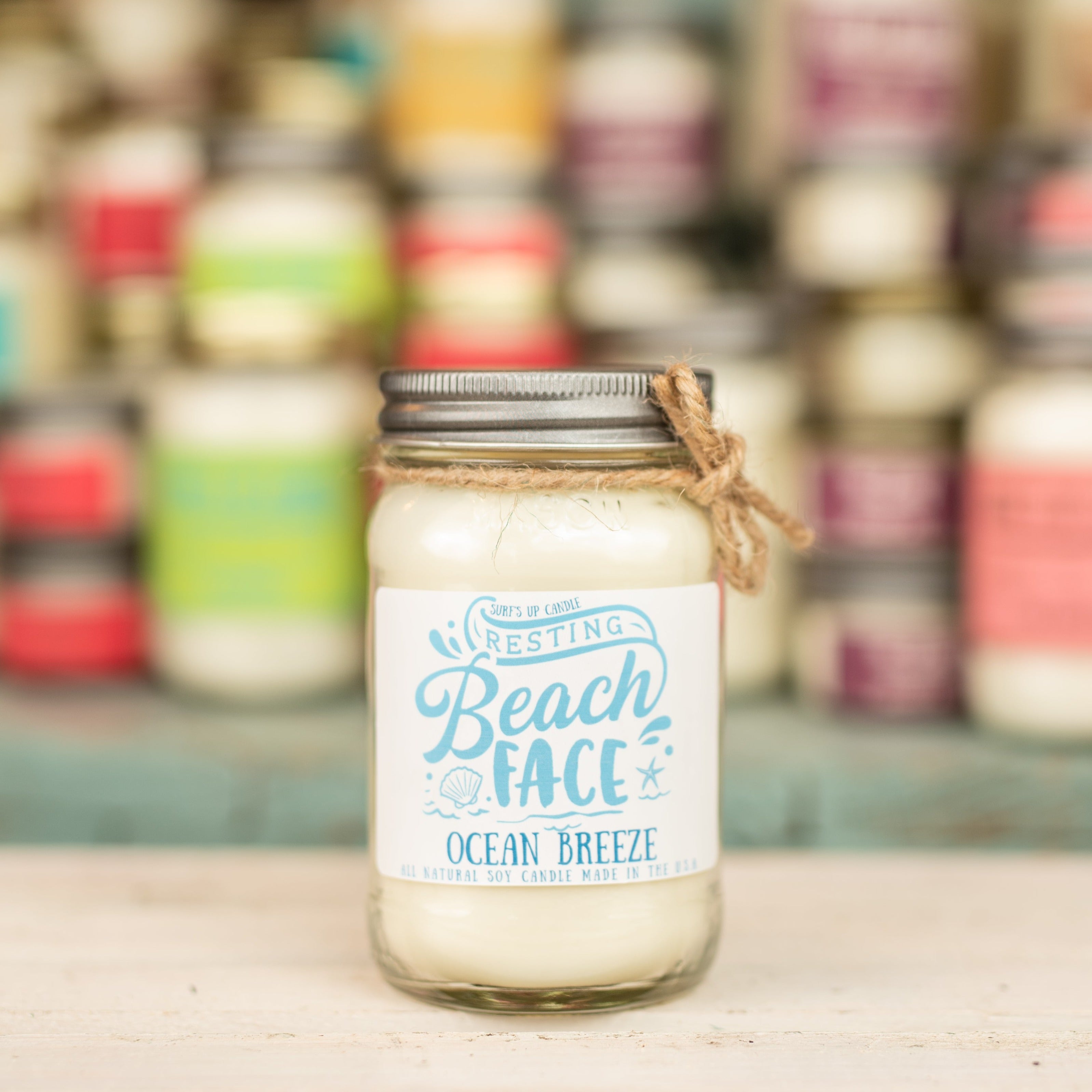 Beach Face Ocean Breeze Mason Jar - Limited Edition