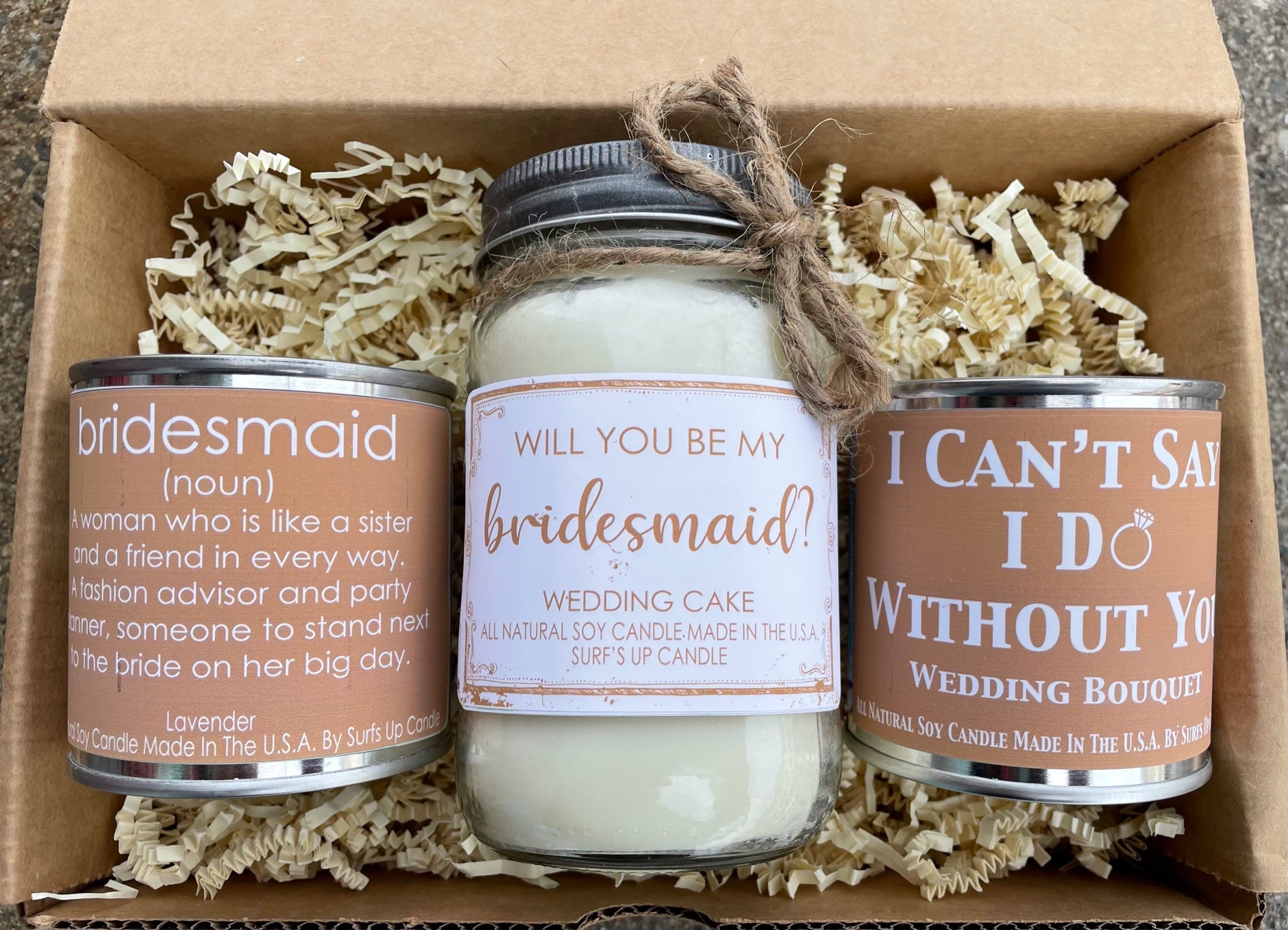 Bridesmaid Box - Tan