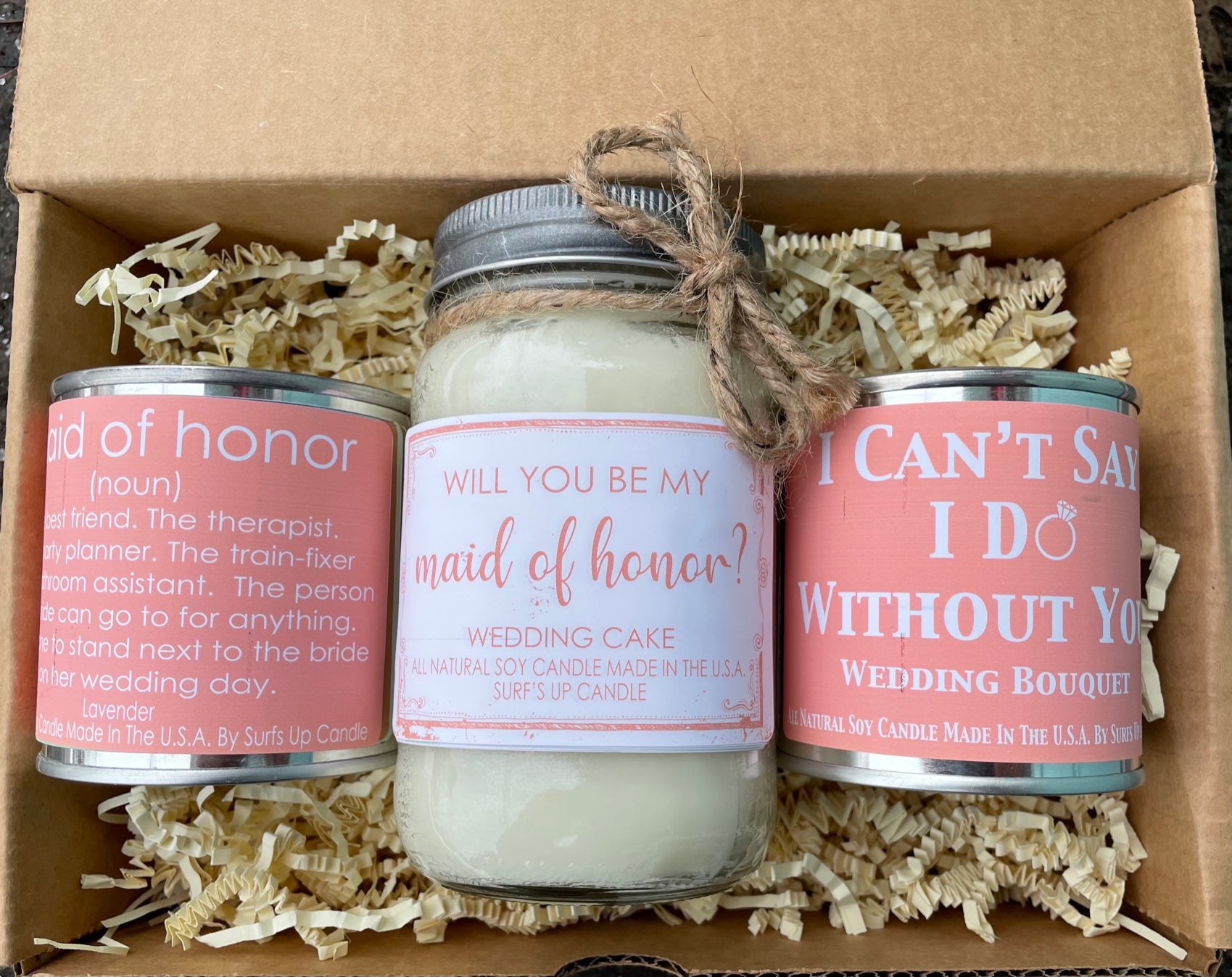 Maid Of Honor Box - Pink