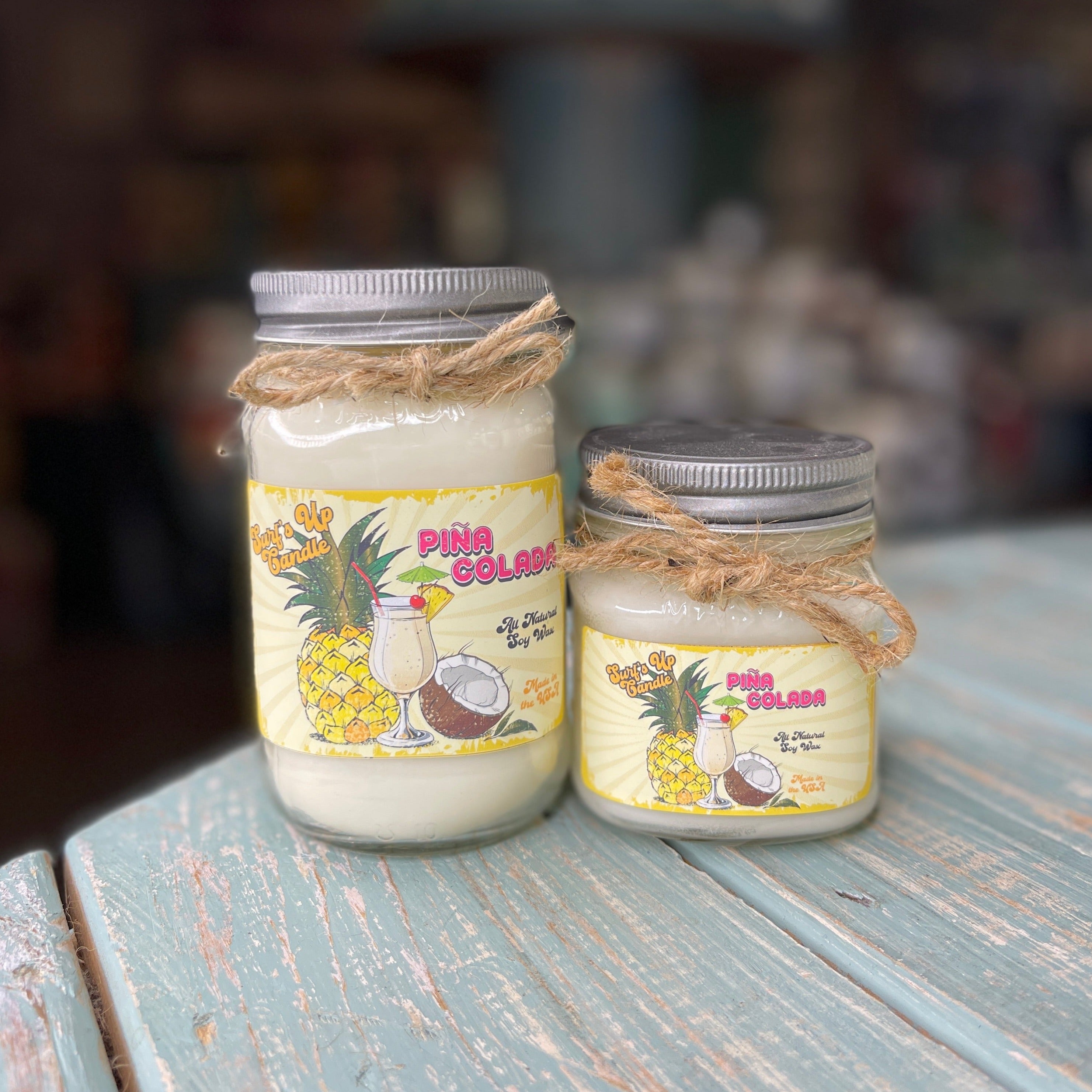 Pina Colada Mason Jar Candle - Vintage Collection