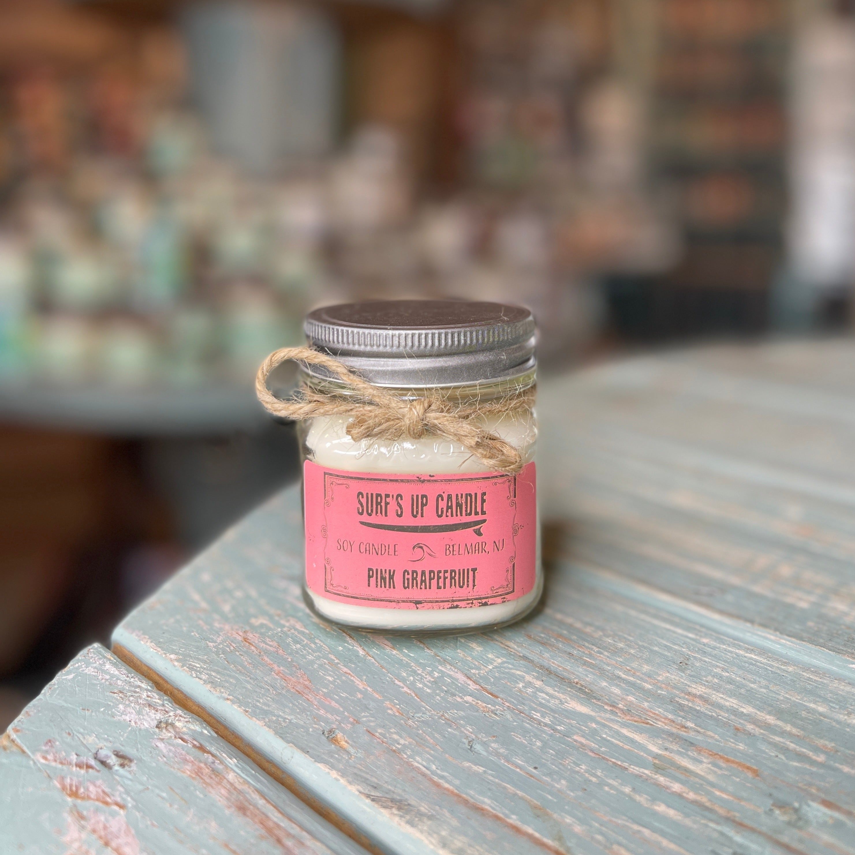 Pink Grapefruit Mason Jar Candle - Original Collection Sidewalk Sale