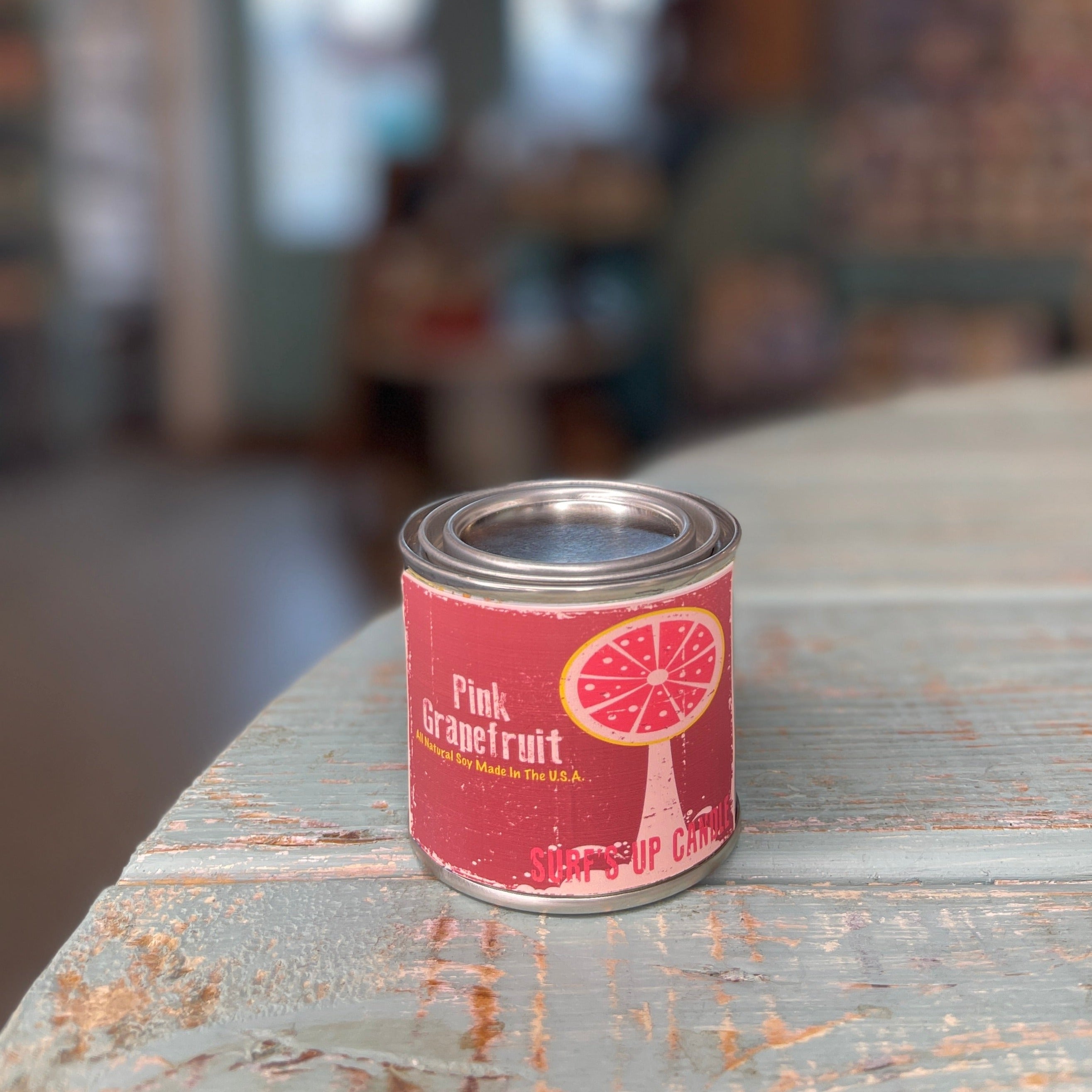 Pink Grapefruit Paint Can Candle - Vintage Collection Sidewalk Sale