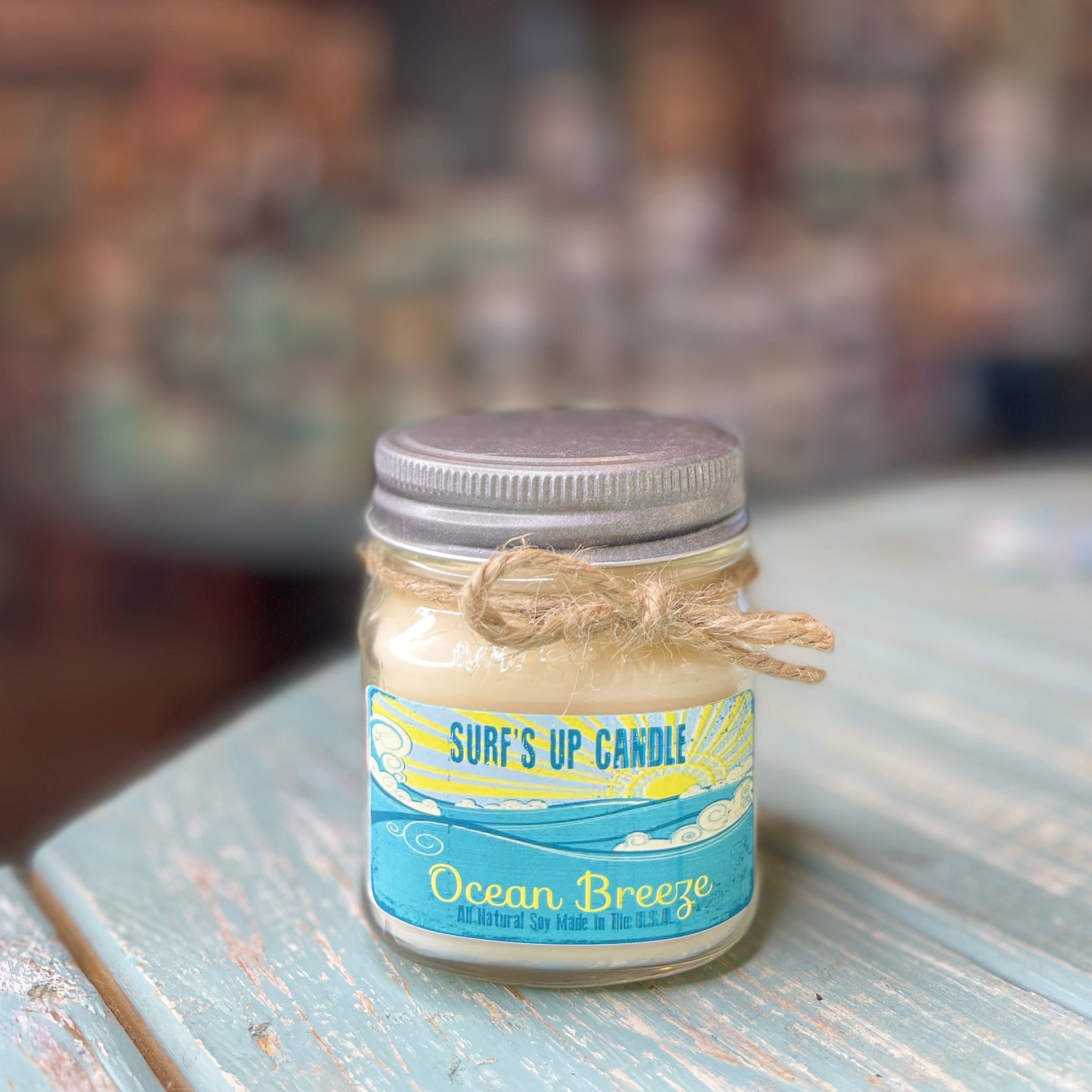 Ocean Breeze Mason Jar Candle - Vintage Collection